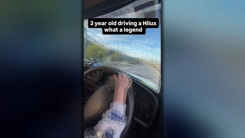 Footage of toddler driving through Perth streets sparks investigation