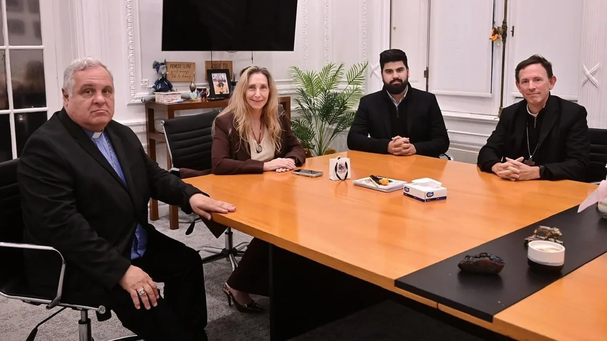 Karina Milei recibió a la cúpula del Episcopado para avanzar en los preparativos de la visita del papa León XIV a la Argentina