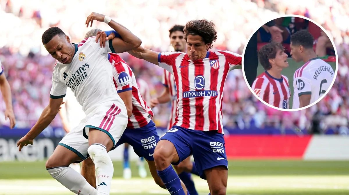 La gran actuación de Giuliano Simeone en el triunfo del Atlético de Madrid sobre el Real: del penal y la asistencia al quite a Mbappé