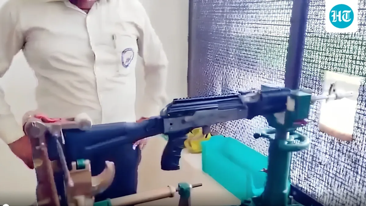 India's first 100% indigenised AK-203 ‘Sher’ rifle made, test-fired at factory in UP's Amethi