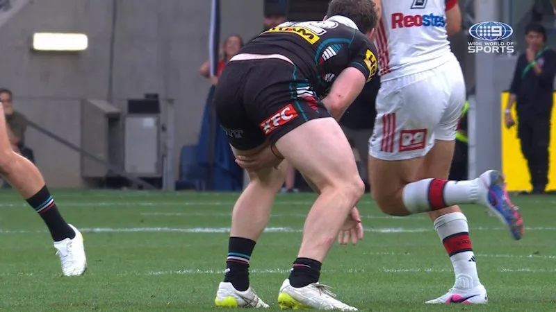 Martin clutches at hamstring