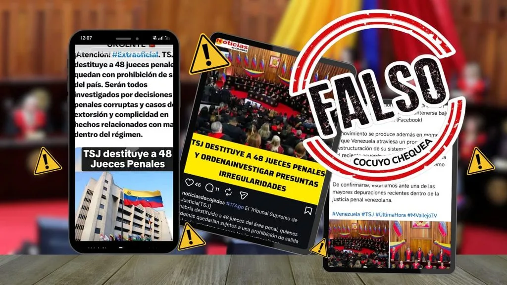 El TSJ no ha destituido a 48 jueces como corre por redes