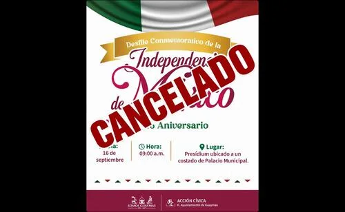 Cancelan desfile cívico-militar por intensas lluvias en varios municipios de Sonora; autoridades exhortan a extremar precauciones