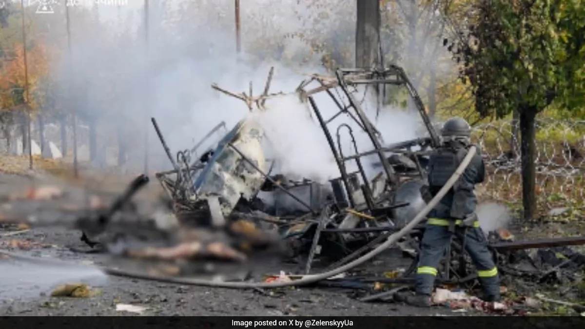 30 Killed After Russian Strike Hits Two Buses In Ukrainian Frontline City