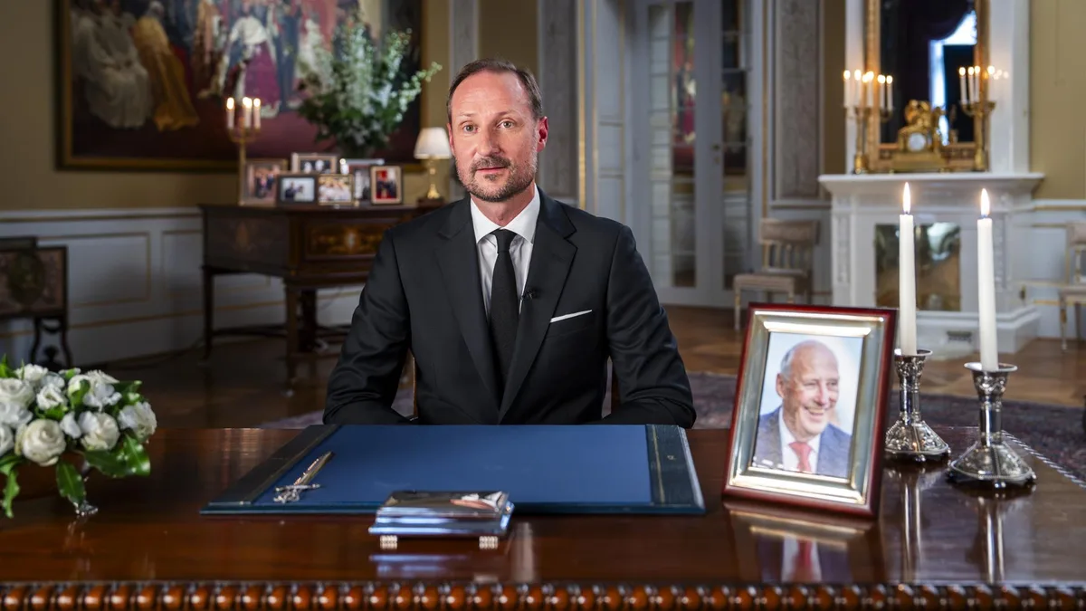 Haakon hält erste emotionale Ansprache als König von Norwegen