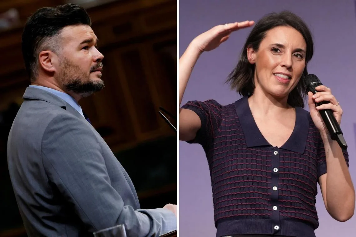 Podemos y ERC oficializan el acuerdo por el que Rufián y Montero harán campaña juntos