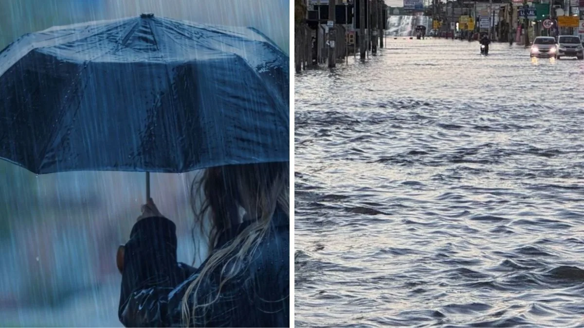 Chuva intensa e rajadas de vento colocam Florianópolis em estado de alerta com risco alagamento e falta de energia
