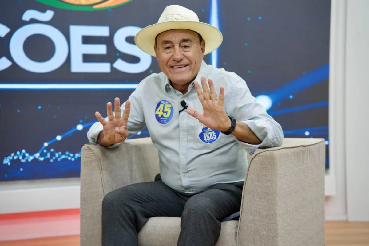 “Com Flávio presidente, vamos frear o crime organizado”, diz Bocalom durante sabatina na TV5