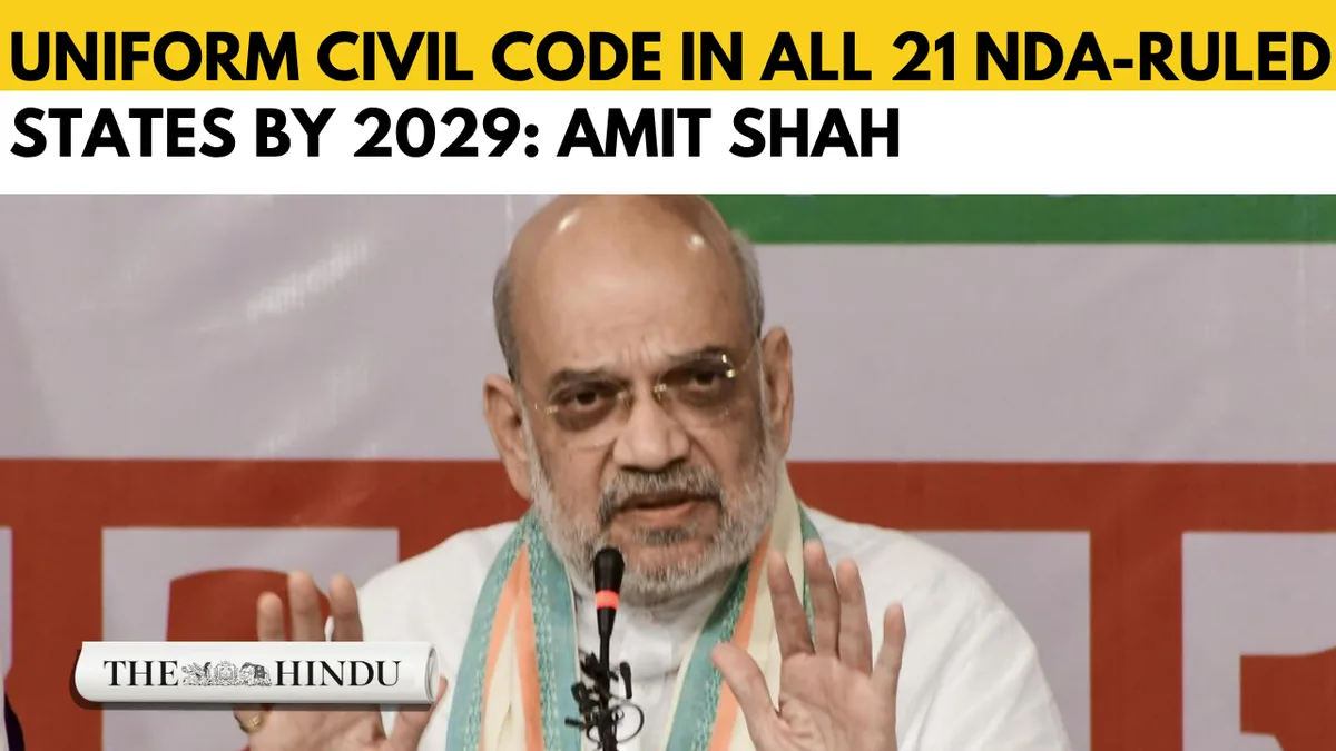 UCC in All 21 NDA-Ruled States by 2029, Says Amit Shah; Congress Criticises, Others Welcome Move