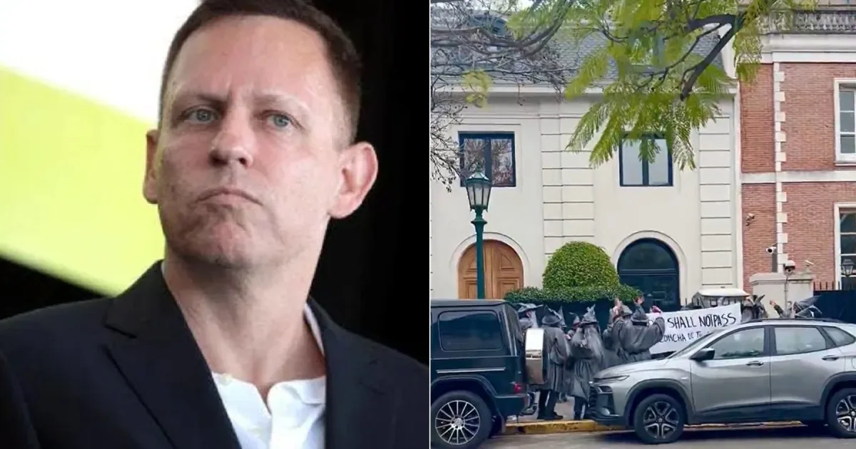 Protesta frente a la casa de Peter Thiel: manifestantes disfrazados de Gandalf reclamaron contra el empresario