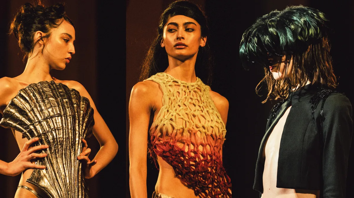 Con famosas en la primera fila, Delfos mostró su experimentación con el denim en Bafweek