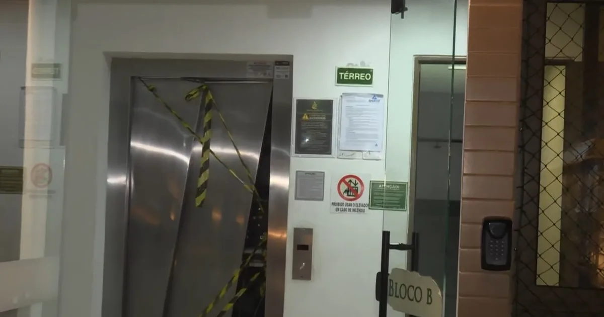 Polícia faz perícia em prédio onde elevador despencou com mãe e dois filhos três meses após acidente
