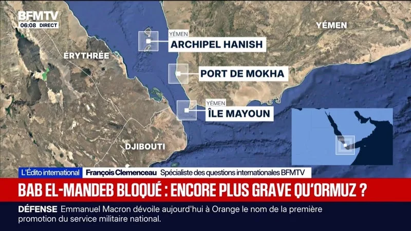 L'ÉDITO INTERNATIONAL - Le détroit Bab el-Mandeb bloqué: une situation encore plus grave que celle du détroit d'Ormuz?