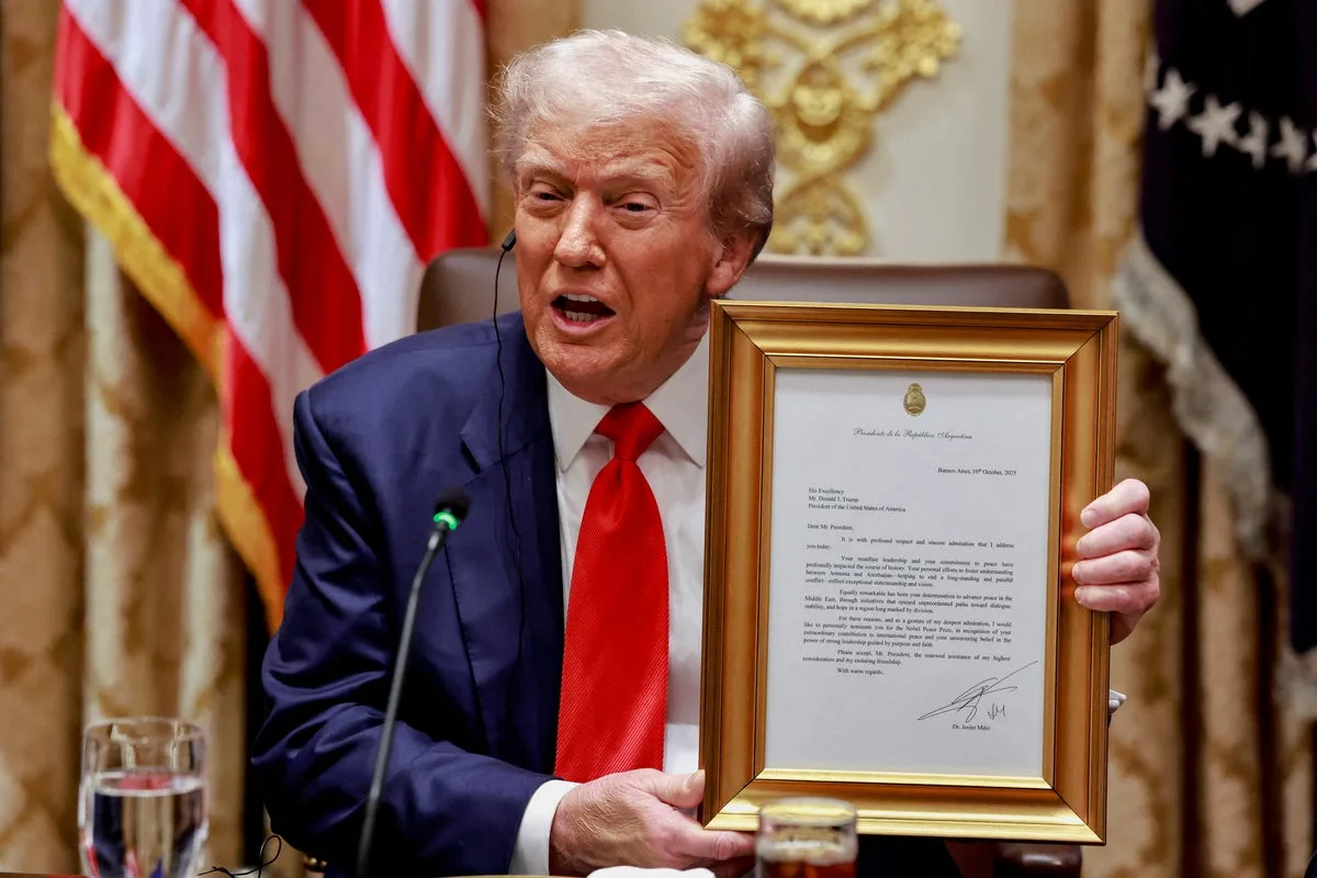 Trump licks his Nobel-snub wounds by sharing nasty post after Peace Prize winner’s swipe at him