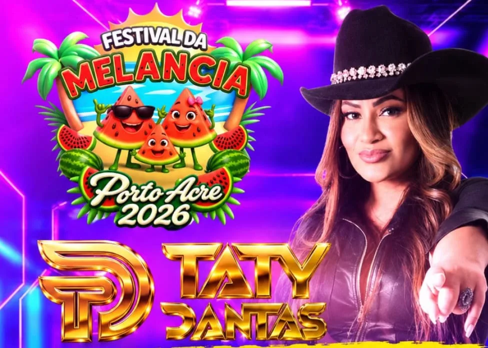 Show de Taty Dantas é antecipado para 15h por causa do clima, em Porto Acre