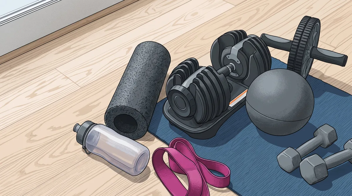 Tres elementos que una entrenadora personal considera suficientes para el gimnasio en casa