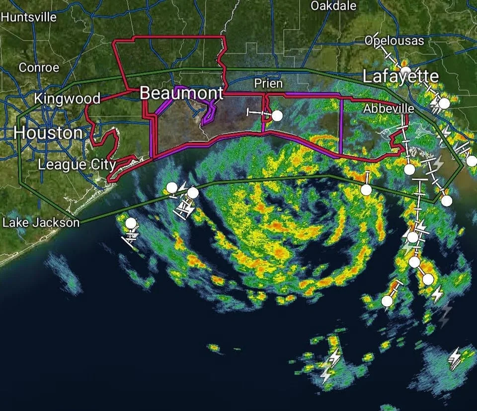 Strengthening Tropical Storm Edouard On The Verge Of U.S. Landfall