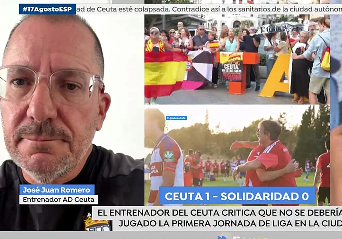 El entrenador del Ceuta, indignado con 'Espejo Público' por lo visto en directo: «Me he quedado a la llamada por respeto»
