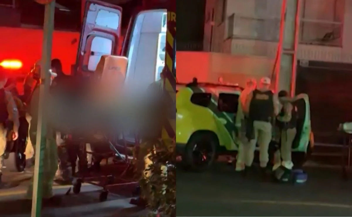 Vídeo! Viatura da PM bate em carro e poste durante atendimento de ocorrência em Maringá; policiais ficam feridos