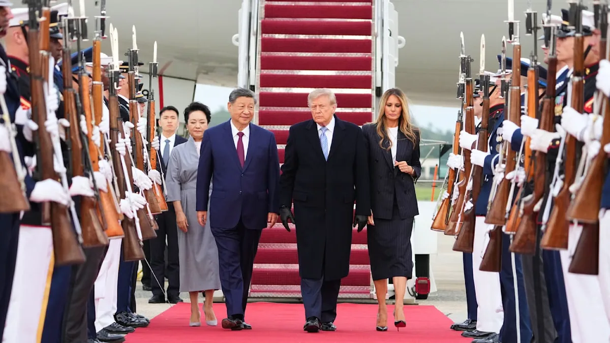 Chinas Staatschef in den USA - Viel Tamtam beim Xi-Empfang