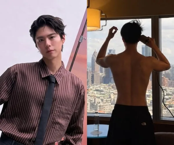 박보검, 11kg 살찐 거 맞아?..옷 벗었더니 탄탄한 근육질 몸매 [핫피플]