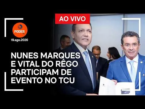 Ao vivo: Nunes Marques e Vital do Rêgo participam de evento no TCU