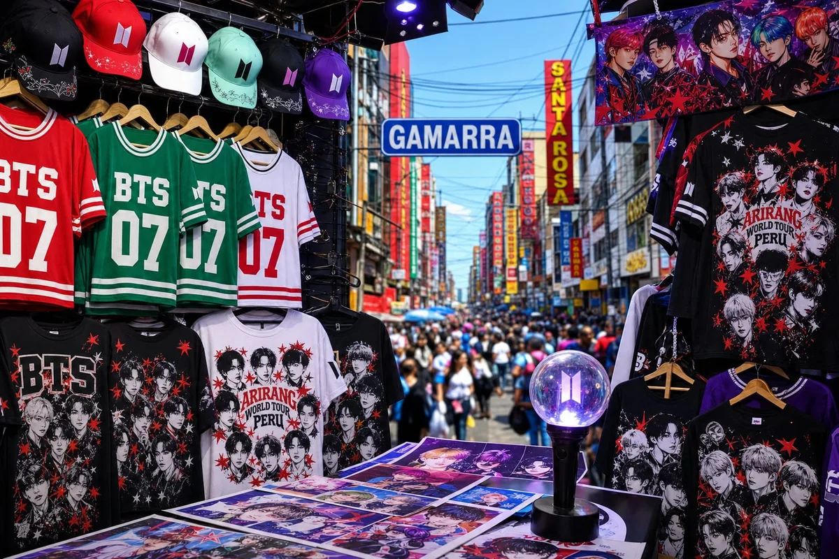 Gamarra se suma a la fiebre de BTS en Lima: emprendedores venden más de 10 mil prendas y sorprenden con diseños personalizados