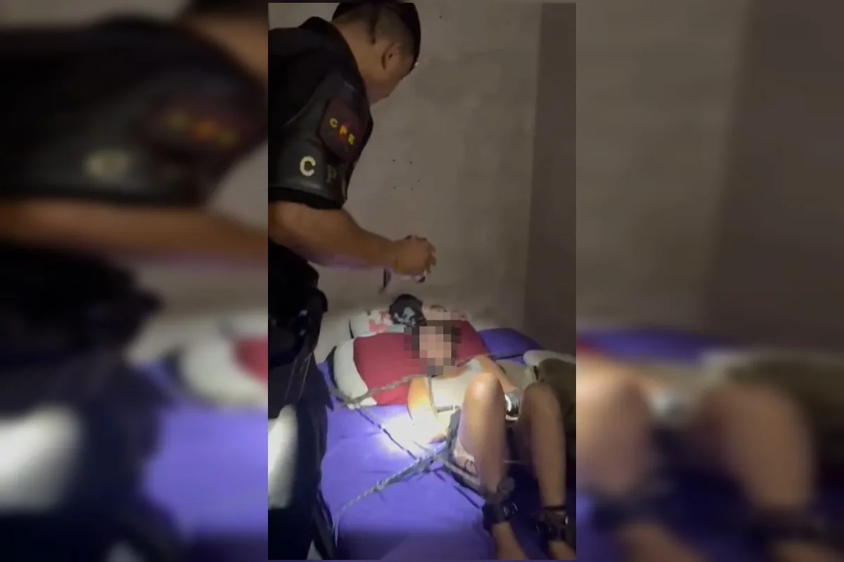 Homem preso por amordaçar e acorrentar a ex-mulher preparou cativeiro