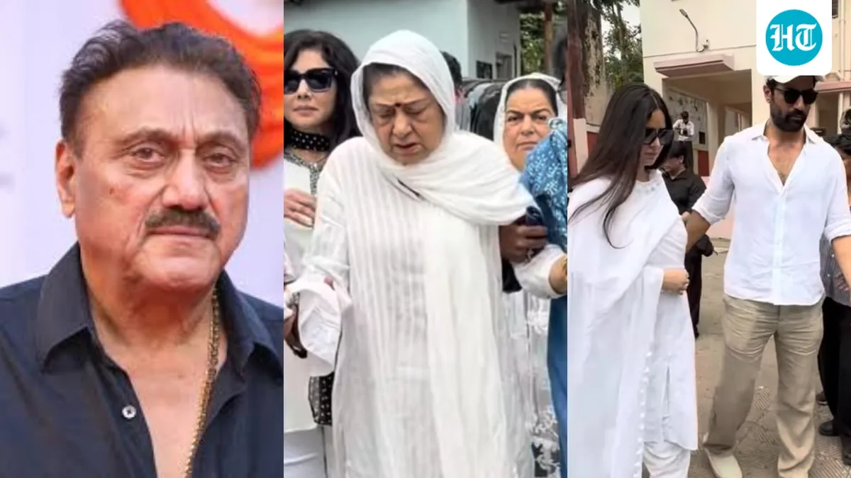 Kuku Kohli funeral: Aruna Irani bids emotional farewell as Rohit Shetty, Katrina Kaif, Vicky Kaushal pay last respects