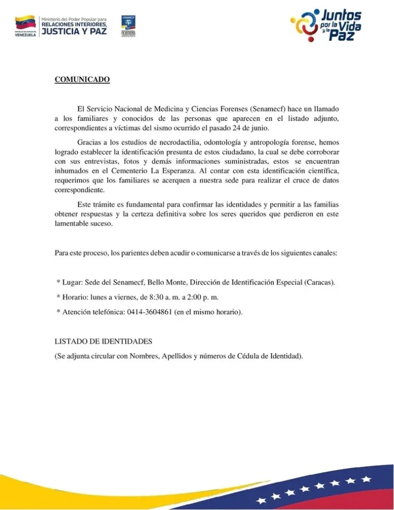Autoridades convocan a familiares y conocidos para identificar a fallecidos en doble sismo