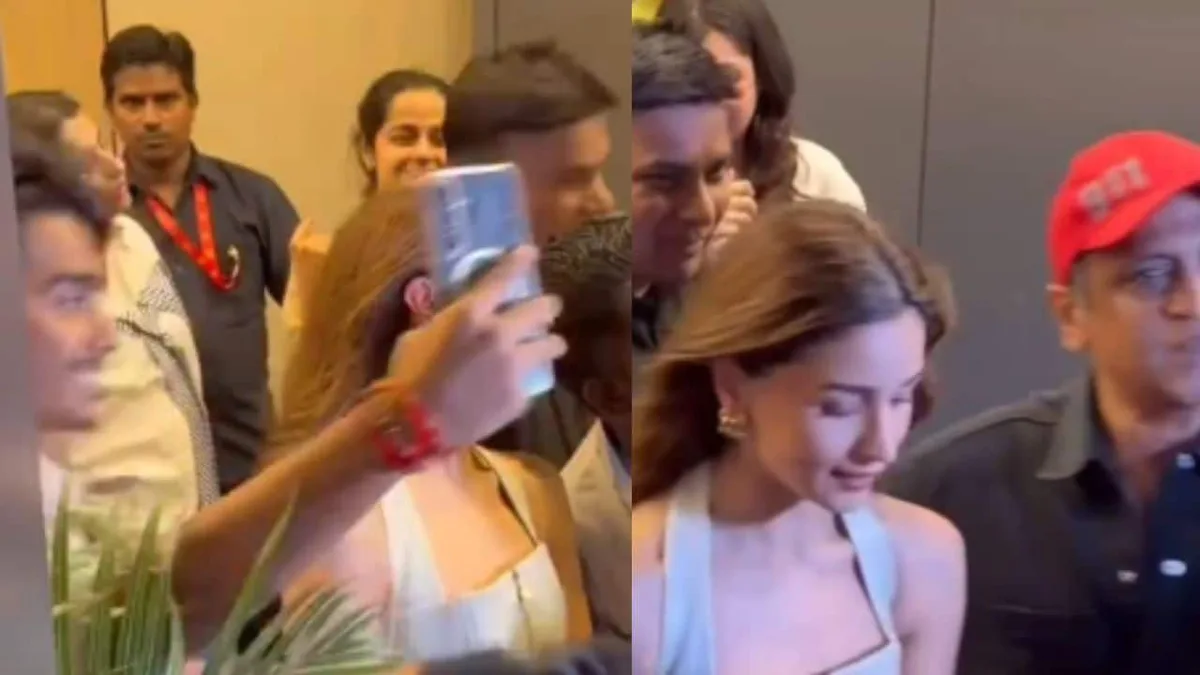 Watch: Alia Bhatt's Bodyguard Pushes Fan Twice As He Tries To Take Selfie