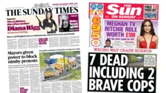 The Papers: 'Power to block nimby protests' and Meghan 'deal could be off'