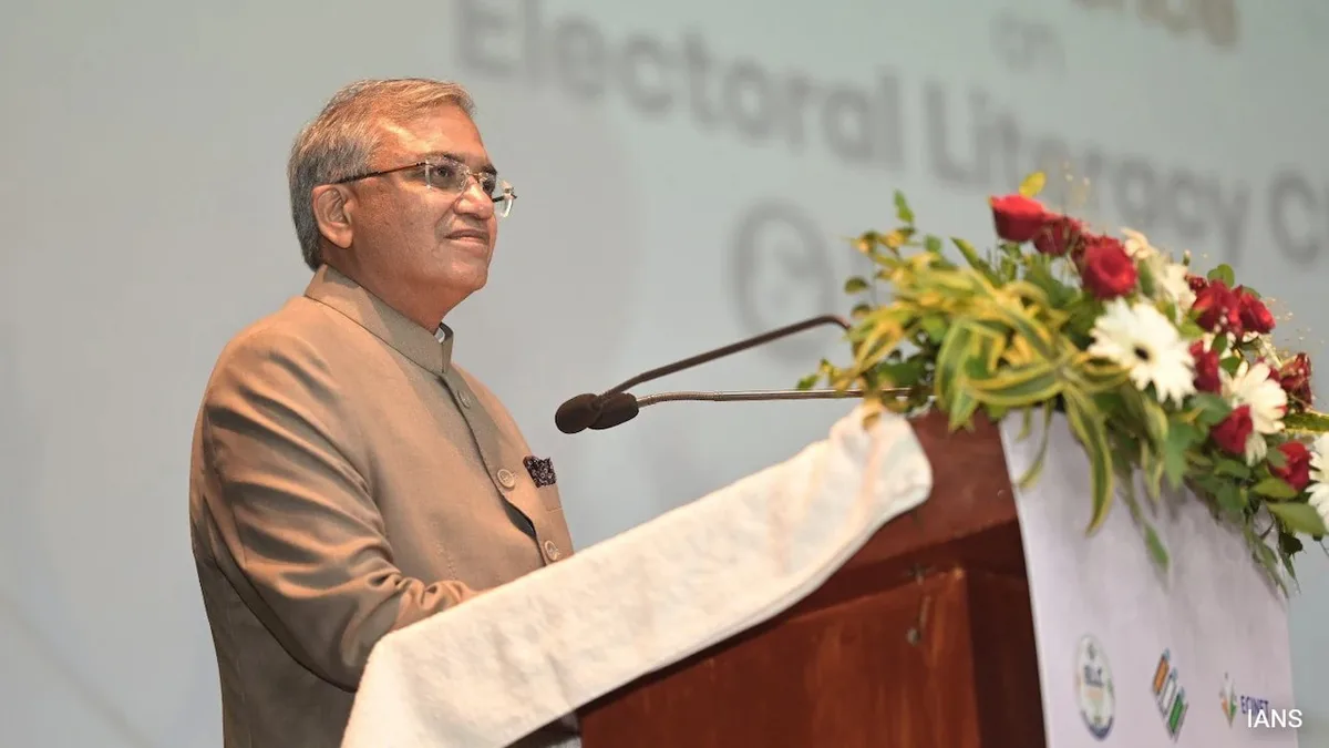 Elections In India Are Held "Strictly" As Per Constitution: Poll Body Chief
