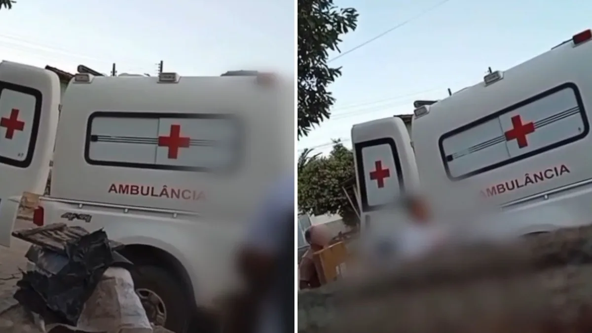 Ambulância de prefeitura é flagrada recolhendo encomendas no Norte do ES
