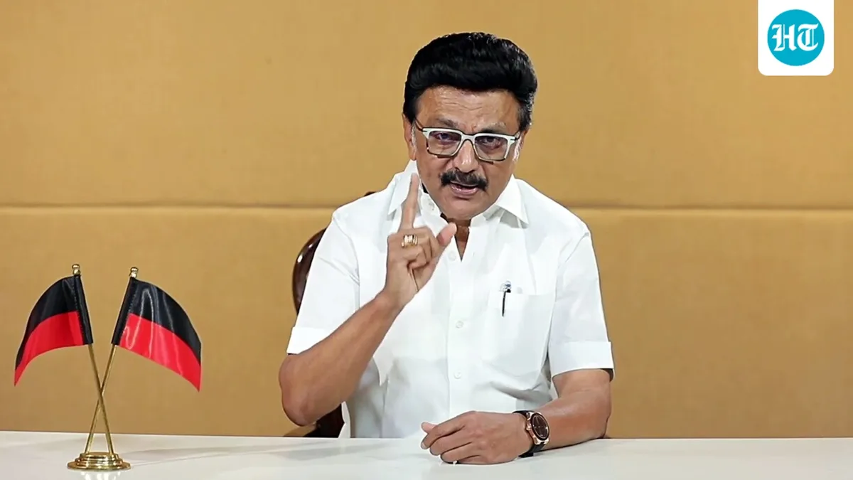 Stalin slams CM Vijay after raids at ex-DMK minister Anbil Mahesh's home: ‘Busy shooting in London