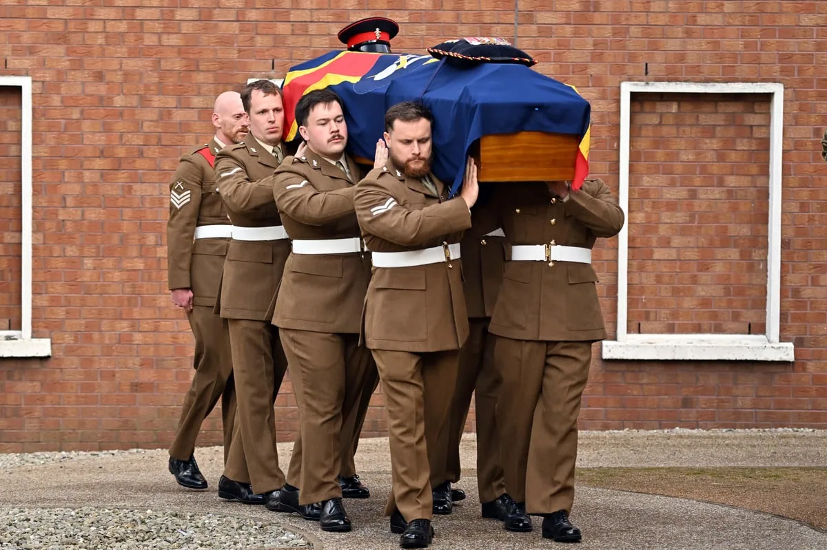 Funeral of Second World War veteran told he was ‘hero’ to the world