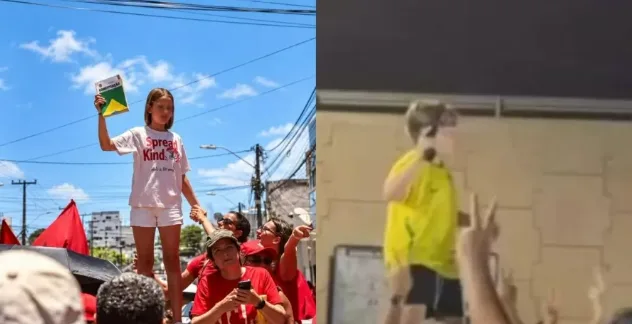 Janja diz que mães querem crianças erguendo Constituição, não arma