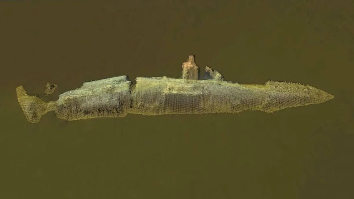 Dinamarca explora las profundidades del océano y descubre que un submarino alemán de la I GM sigue liberando TNT