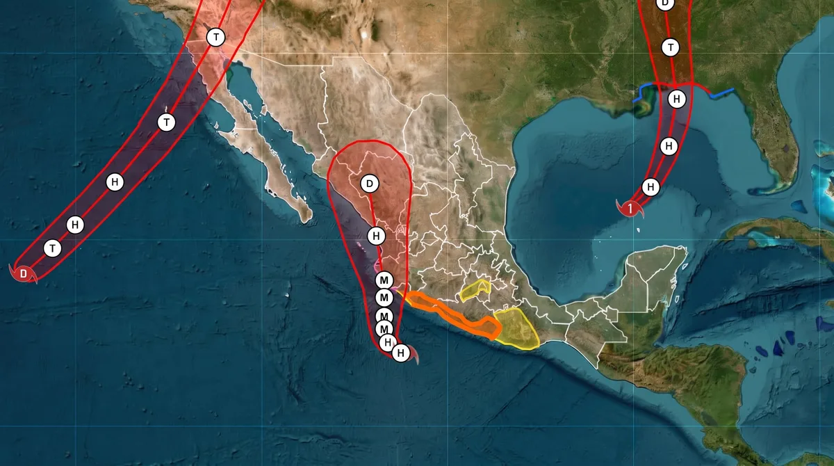Huracán Isaias en categoría 1, tormenta Tropical Simon y Rachel se desplazan sobre el Pacífico: así afectarán con lluvias en México