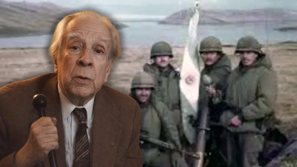 La difícil posición de Borges ante la Guerra de Malvinas