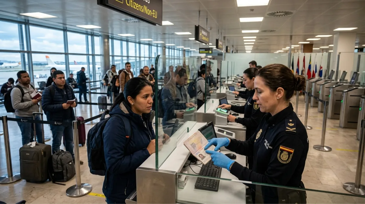 Oficial: Espanha impedirá a entrada e saída de pessoas desses países da América do Sul que adiaram a renovação de seus passaportes