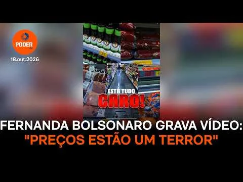 Fernanda Bolsonaro grava vídeo no mercado: “Preços estão um terror”