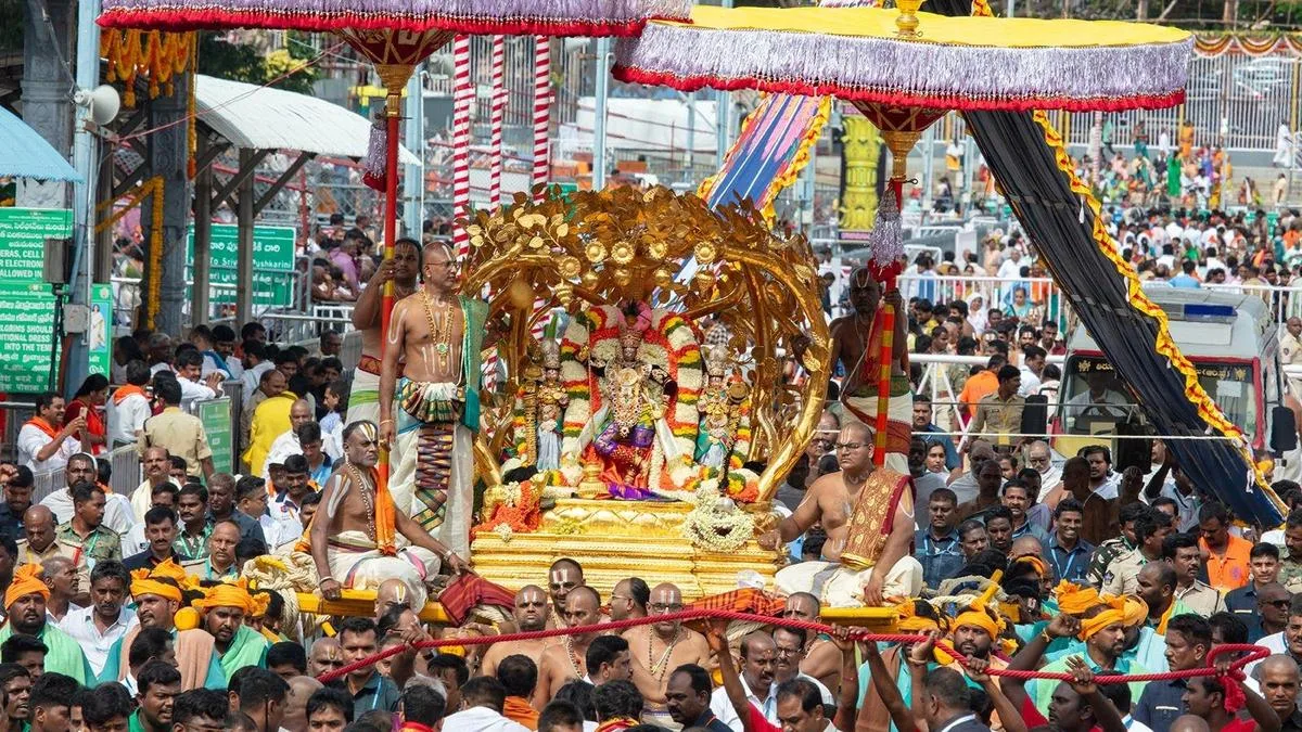 Devotees marvel at ‘Kalpavriksha Vahana Seva’ on fourth day of Tirumala Brahmotsavams