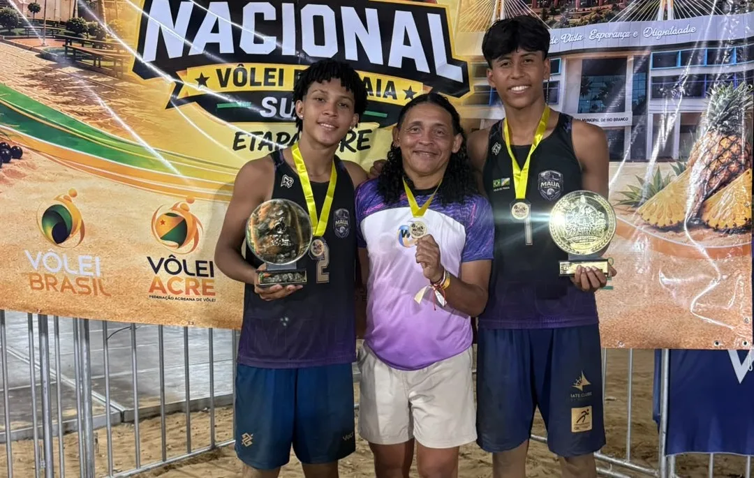 Dupla de Roraima conquista Copa Nacional de Vôlei de Praia Sub-17