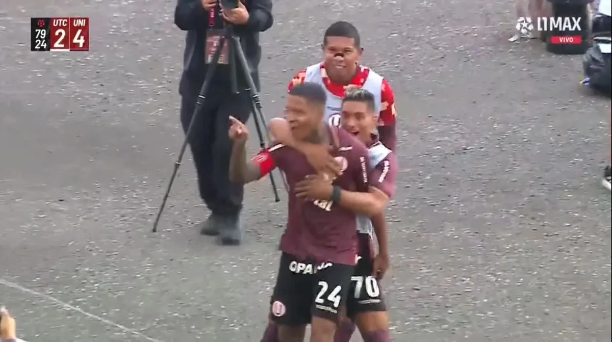 Gol de Andy Polo, tras gran ‘pared’ con Lisandro Alzugaray, para el 4-2 de Universitario vs UTC por Torneo Clausura 2026