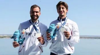 Taranto2026: Canoístas Iago Bebiano e André Moreira de prata no K2 500 metros
