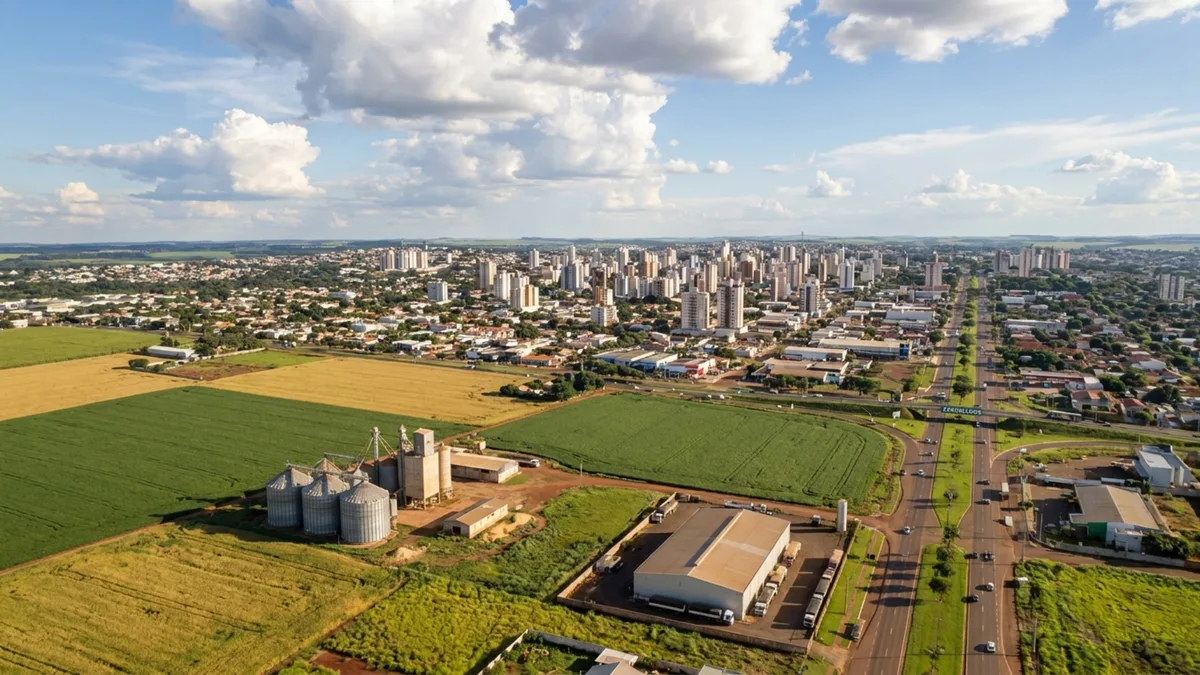 8ª melhor cidade do Brasil para negócios do agro e a 120 km do Paraguai: o município que virou o motor econômico do interior sul-mato-grossense