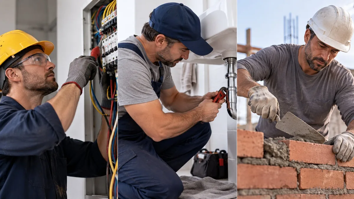 Albañil, electricista y plomero: cuánto cobran sus trabajos de reparación, instalación o mantenimiento en octubre
