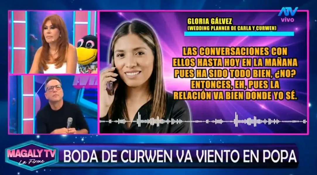 Wedding planner de Curwen revela que boda con Carla Campos Salazar seguía en pie tras ‘ampay’: “En la mañana hablé con ellos”