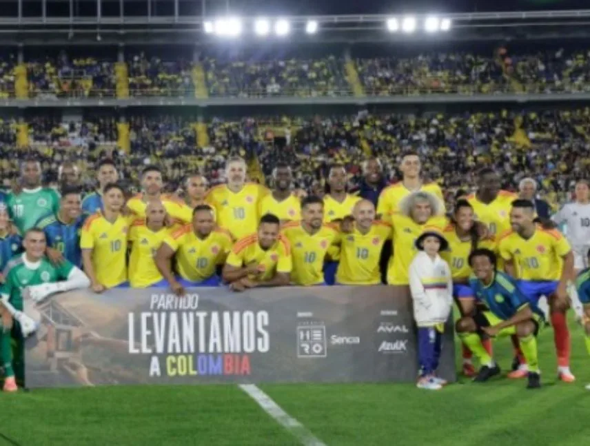 Falcao y Valderrama lideran partido por víctimas del terremoto